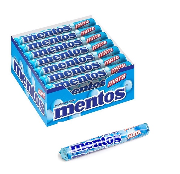 Жев.конфета Mentos мята 37г (18*21) 4257 арт.: 4257