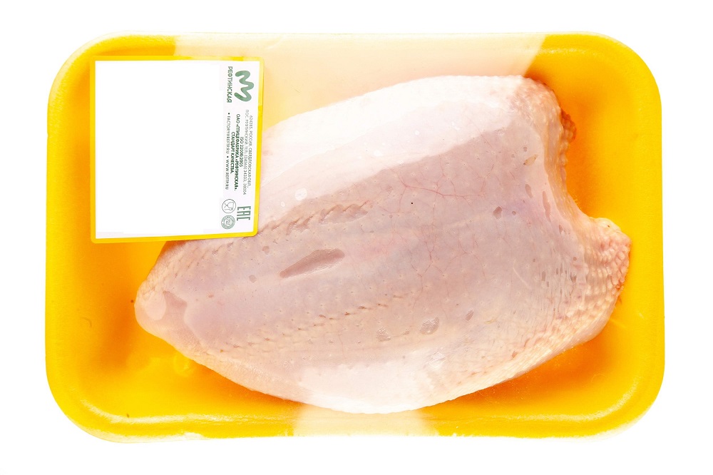 Грудка цыплёнка-бройлера,  лоток,  замороженный полуфабрикат, цена за кг Рефтинская ПФ
