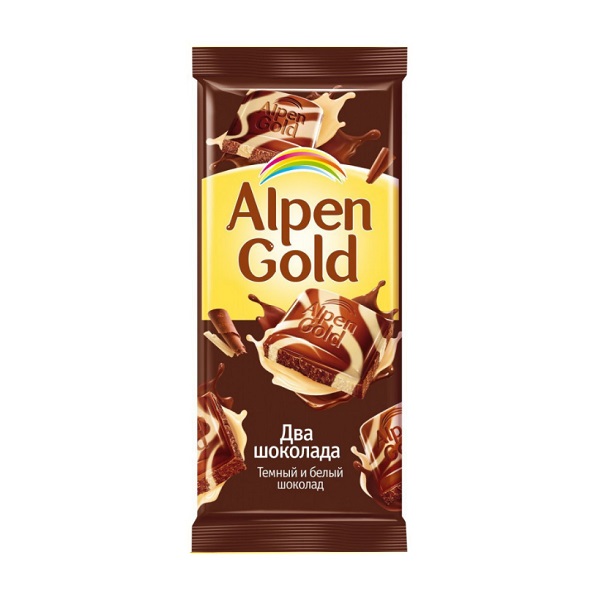 Шоколад Alpen Gold темн/белый шоколад 85г (1*21) арт.: 13/1275
