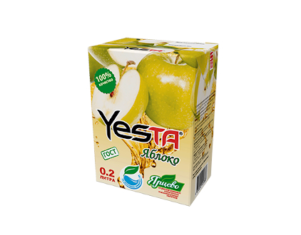 Нектар Яблочный YESTA 0,2 л / 27шт в коробке, цена за шт