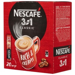 Кофе в пакете Nescafe classic 3 в 1 13г классич. (24*20) картон			