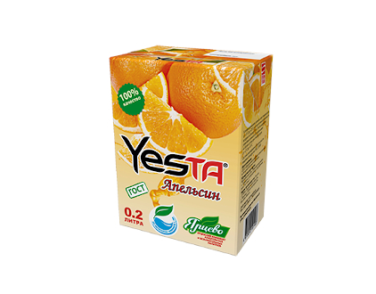 Нектар Апельсиновый YESTA 0.2 л / 27шт в коробке, цена за шт