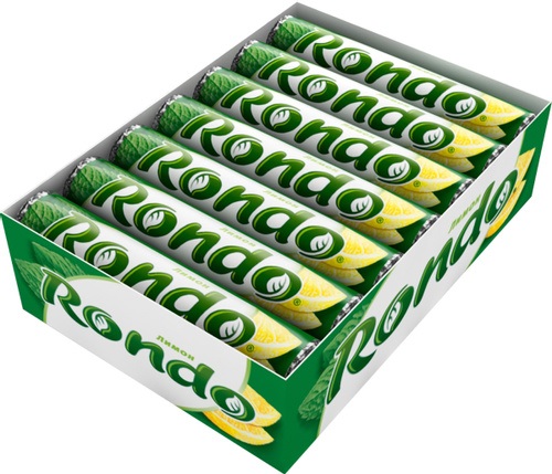 Освежающие конфеты Rondo с сахаром 30г Лимон (16*14) арт.: 434144